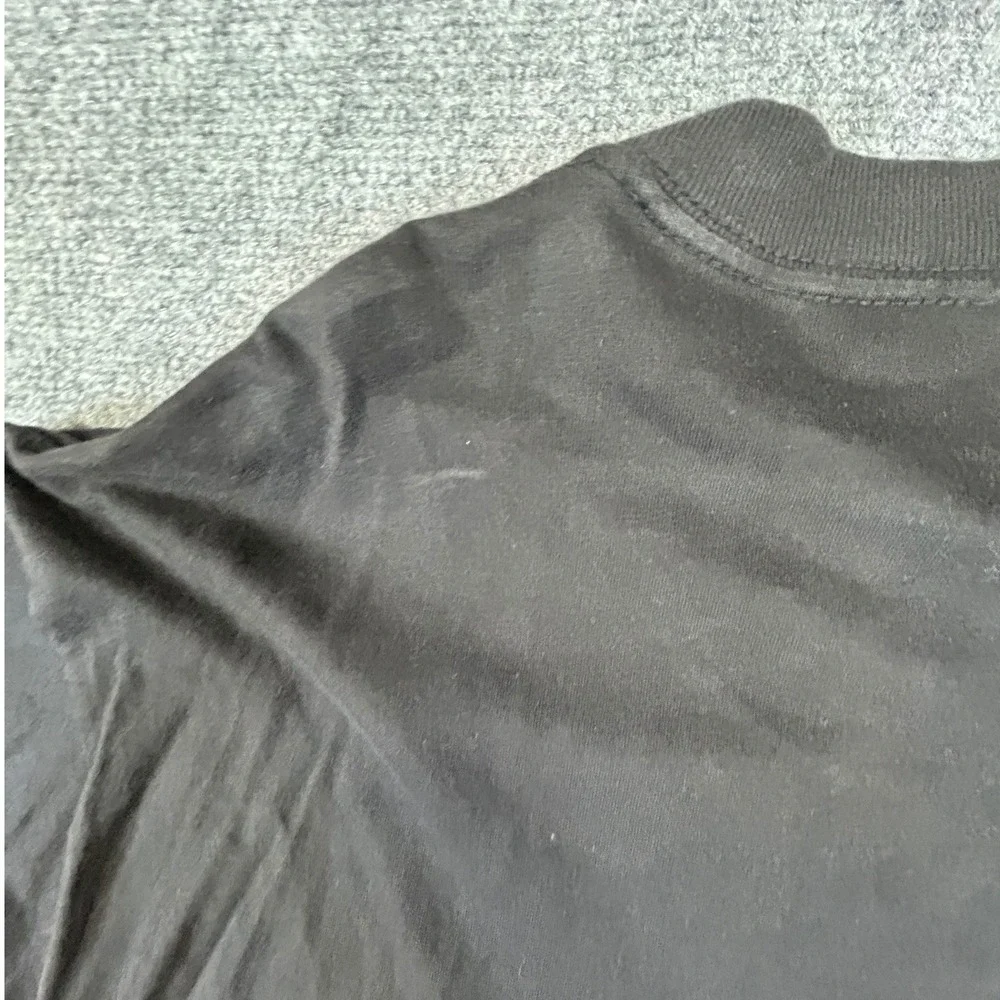 Vintage Smoky Mountains Pigeon Forge TN Guitar T-Shirt Black Embroidered Large - Picture 7 of 7